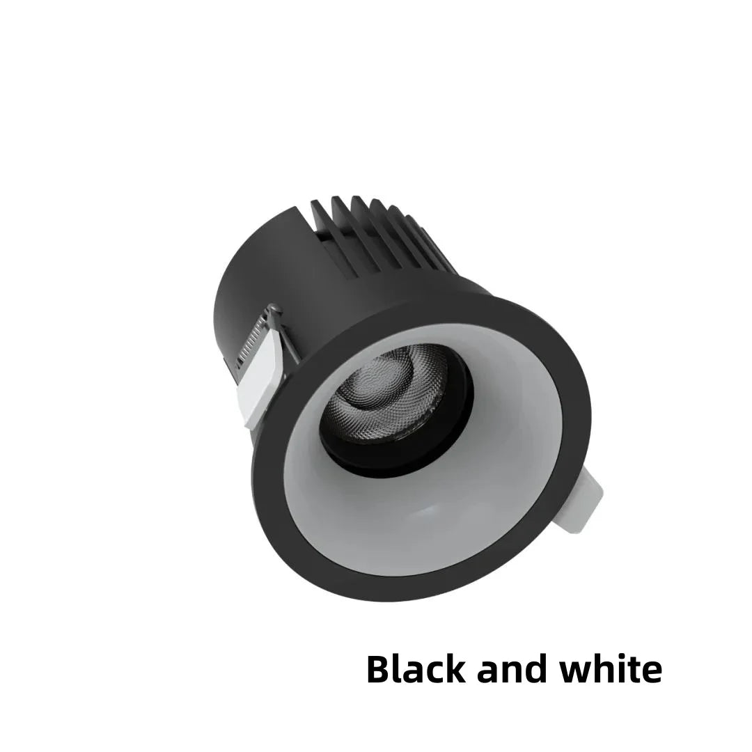 Recessed LED Downlight COB 9W 12W 15W 18W 24W 360° Adjustable Angle Ceiling Lamp Round Panel Light Dimmable Spotlight 110V 220V
