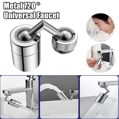 Metal 720° Universal Rotate Splash Filter for Faucet Spray Head anti Splash Filter Kitchen Tap Water Saving Nozzle Sprayer