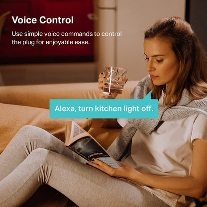 Plug Mini 15A, Smart Home Wi-Fi Outlet Works with Alexa, Google Home & IFTTT, No Hub Required, UL Certified, 2.4G Wifi Only, 4-Pack(Ep10P4) , White
