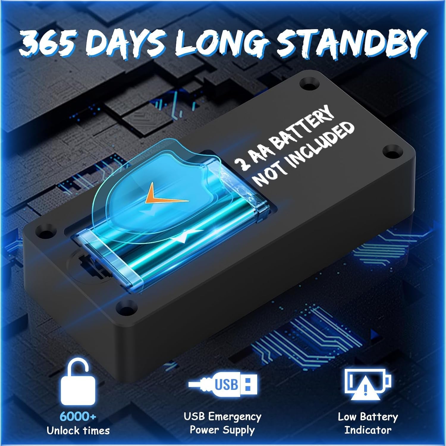 RFID Fingerprint Lock-Smart Cabinet Drawer Lock with Key Cards, Digital Electronic Biometric Bluetooth Child Safety Cabinet Code Lock Liquor File Desk Cupboard Kitchen Liquor Drawer