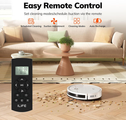 V2 Robot Vacuum Cleaner, Tangle-Free Suction, 120 Mins Runtime, Slim, Self-Charging Robotic Vacuum Cleaner, Ideal for Pet Hair and Hard Floors