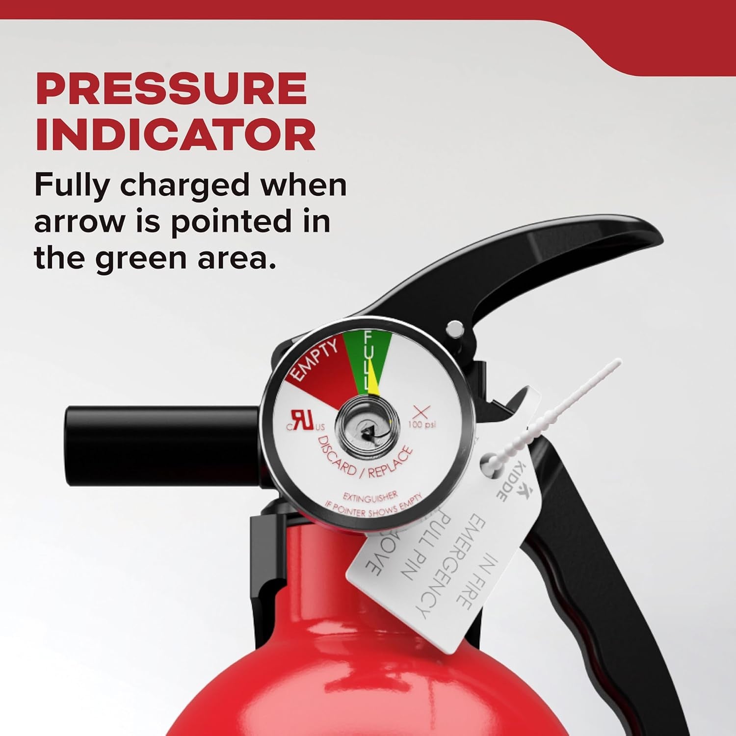 , FA110G, Multi Purpose Fire Extinguisher for Home, Office, Dorm, Residential, 1A10BC