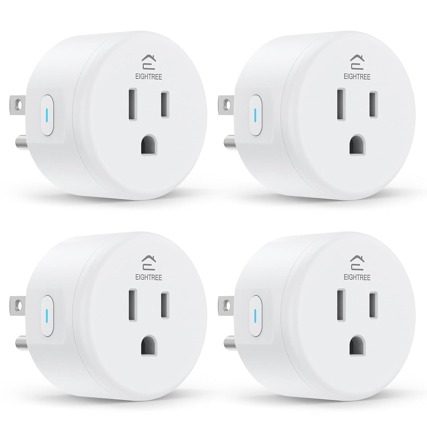 Smart Plug, Wifi Outlet Works with Alexa & Google Home, Smart Home Socket with Remote Control & Timer Function, 2.4Ghz Wifi Only, 4 Packs