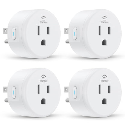 Smart Plug, Wifi Outlet Works with Alexa & Google Home, Smart Home Socket with Remote Control & Timer Function, 2.4Ghz Wifi Only, 4 Packs