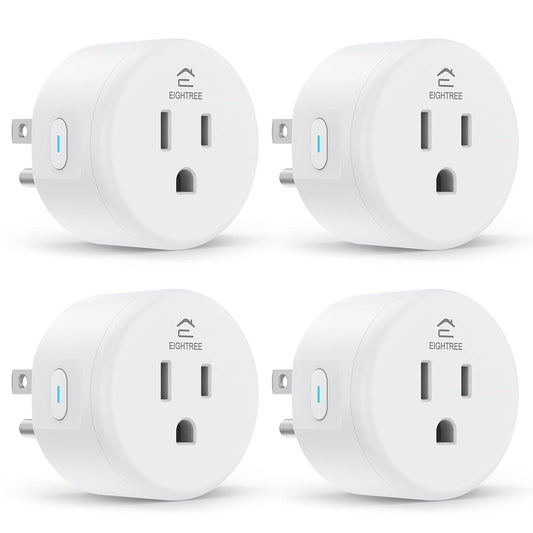 Smart Plug, Wifi Outlet Works with Alexa & Google Home, Smart Home Socket with Remote Control & Timer Function, 2.4Ghz Wifi Only, 4 Packs