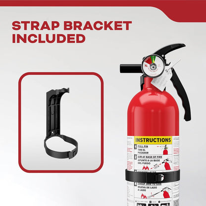 , FA110G, Multi Purpose Fire Extinguisher for Home, Office, Dorm, Residential, 1A10BC