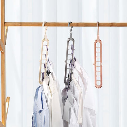 1 Pack Space Saving Hangers, Closet Organizers and Storage, Heavy Duty Plastic Clothes Hanger for Shirt Sweater,Collapsible Hanger Holder Stacker, College Dorm Apartment Home Essential Black