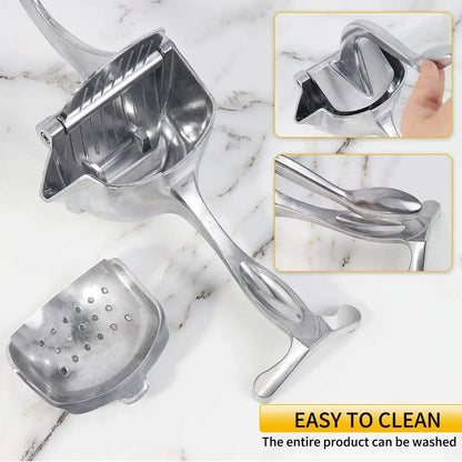 Manual Juice Squeezer Aluminum Alloy Hand Pressure Juicer Pomegranate Orange Lemon Sugar Cane Juice Kitchen Bar Fruit Tools Acce