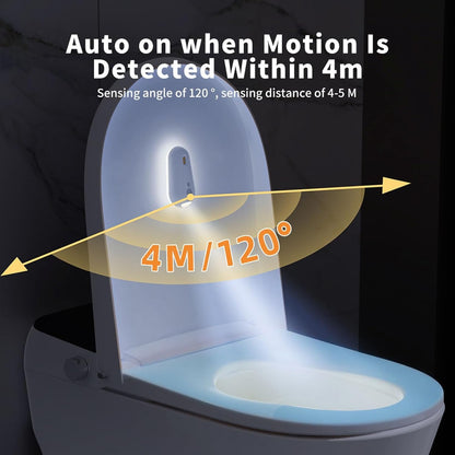 Self Cleaning UV Toilet Sanitizer and Night Light, 2026 New UV Toilet Sanitizer with Night Light, Motion-Activated, USB Rechargeable, Adhesive-Mounted for Shared Bathrooms, Elderly & Pet(1Pc)