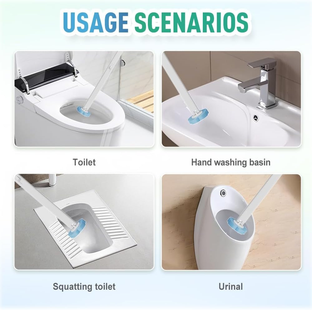 Disposable Toilet Brush, 2026 New Toilet Brush Holder, Compact Wall Mounted Toilet Brush for Modern Bathrooms, Hygienic Toilet Cleaner for Families (Gray+18Pcs Brush Heads)