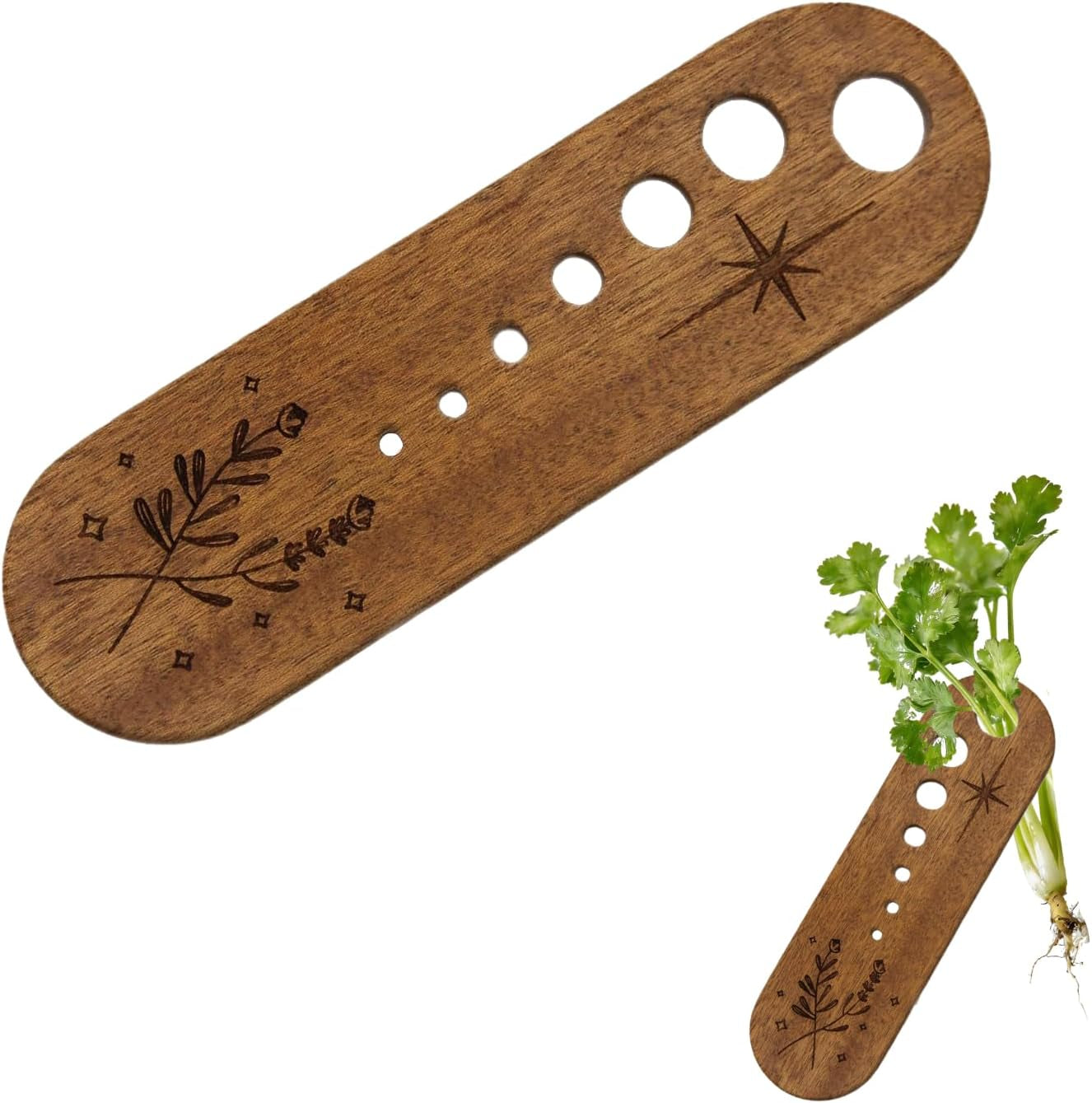 Wooden Vegetable Leaf Separator Herb Stripper,Essential Herb Stripper Tool, Fun Kitchen Gadgets for Home & Chef Use, Exquisite Kitchen Gift Supplies