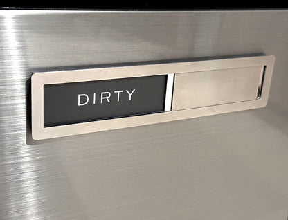 Clean Dirty Magnet for Dishwasher,  Premium Stainless Steel Grade 304, Kitchen Organizers and Storage Decor Accessories, Extra Adhesive Tapes Included.