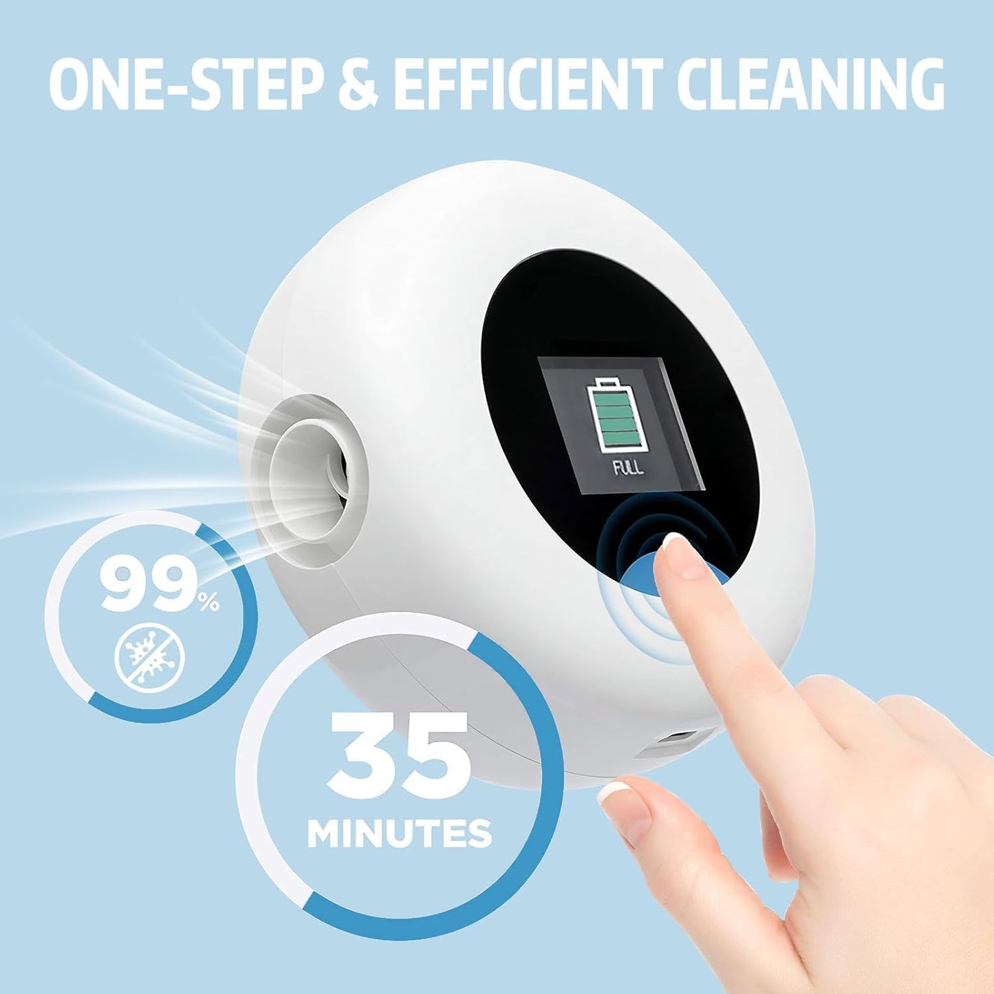 Multi-Function Cleaner Upgraded Cleaning Kit for Virtuclean Machine | 100% Waterless | One-Step Sleep Equipment Maintenance | Easy, Efficient, and Time-Saving Operation