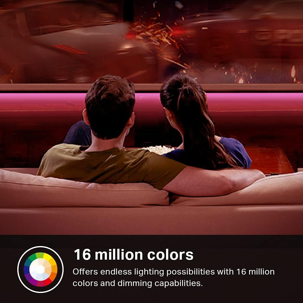 LED Light Strip, 16.4Ft Wifi LED Strip Works with Alexa, Google Home, Smartthings, High Brightness with 16 Million Colors, RGB, Grouping, Adjustable Length, up to 25,000 Hours (KL400L5)