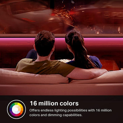 LED Light Strip, 16.4Ft Wifi LED Strip Works with Alexa, Google Home, Smartthings, High Brightness with 16 Million Colors, RGB, Grouping, Adjustable Length, up to 25,000 Hours (KL400L5)