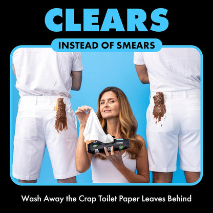 Wipes Unscented Flushable Wipes - Extra-Large Adult Wet Wipes for Sensitive Skin - 6 Pack (288 Count) - Infused with Vitamin E and Aloe - Septic and Sewer Safe