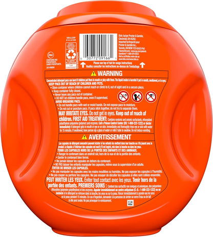 PODS Laundry Detergent Pacs, 3-In-1 Stain Remover, Odor Fighter, Color Protector, 76 Count, HE Compatible, Spring Meadow Scent