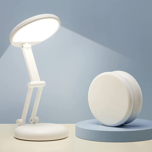 Cordless Desk Lamp,Dimmable Small Battery Powered Lights,3600Mah Rechargeable Wireless Table Lamp,Mini Lamp&Portable Light for Bed,Book Reading,Home for Small Spaces,Nail Light,Craft,Office