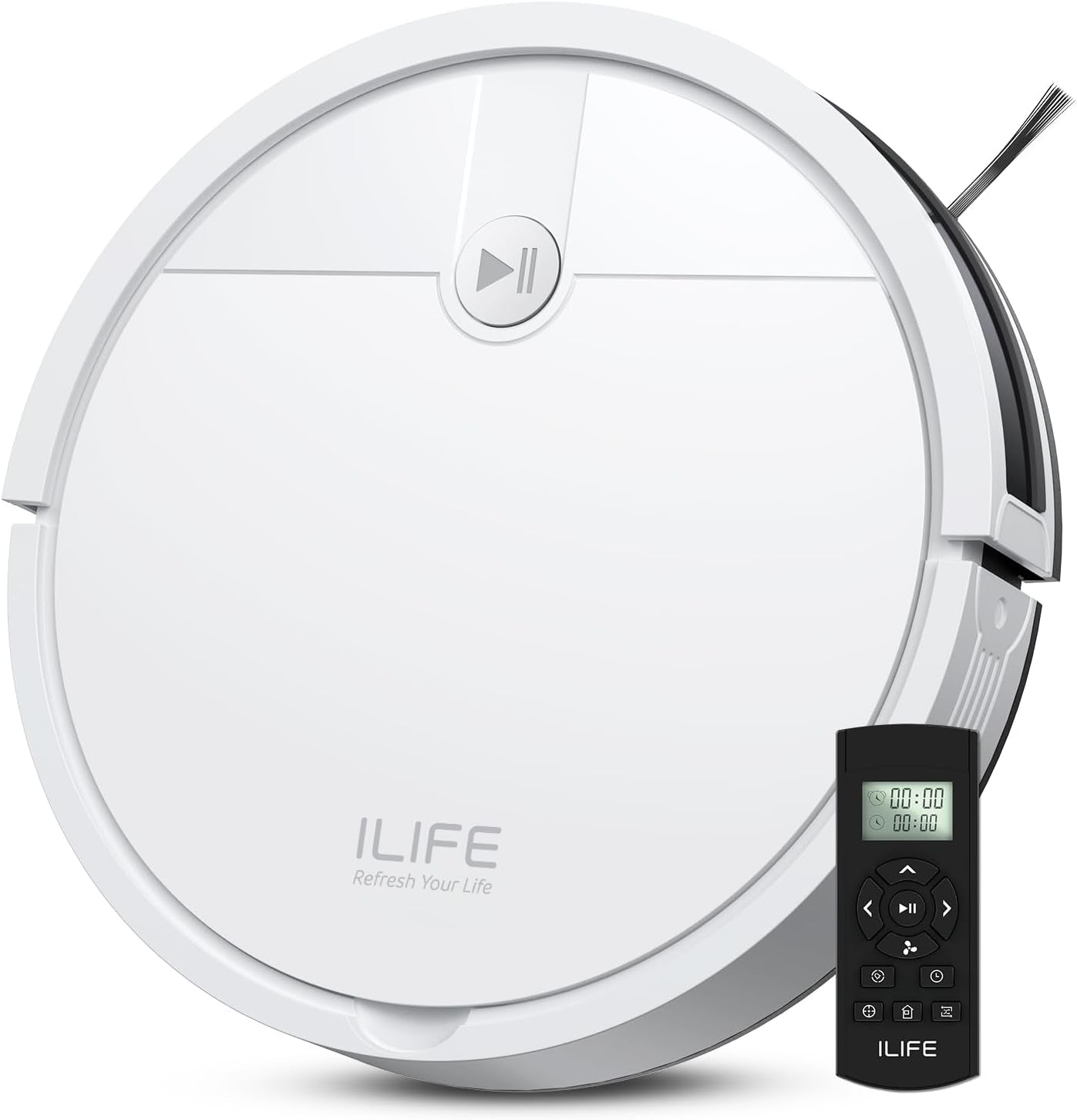 V2 Robot Vacuum Cleaner, Tangle-Free Suction, 120 Mins Runtime, Slim, Self-Charging Robotic Vacuum Cleaner, Ideal for Pet Hair and Hard Floors