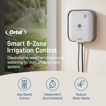 57925 B-Hyve 8-Zone Smart Indoor Sprinkler Controller