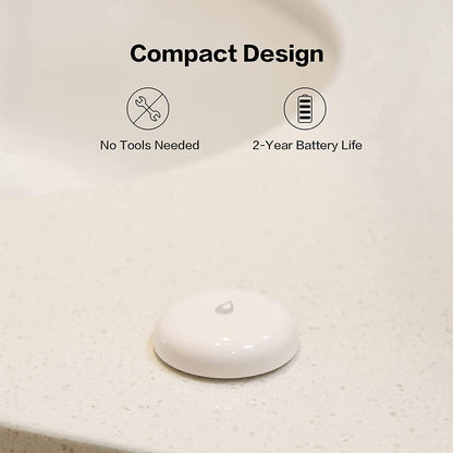 Water Leak Sensor 3 Pack, Zigbee Wireless Water Leak Detector for Alarm System and Smart Home Automation, Requires  HUB, App Notifications, for Kitchen, Bathroom, Basement, Works with IFTTT