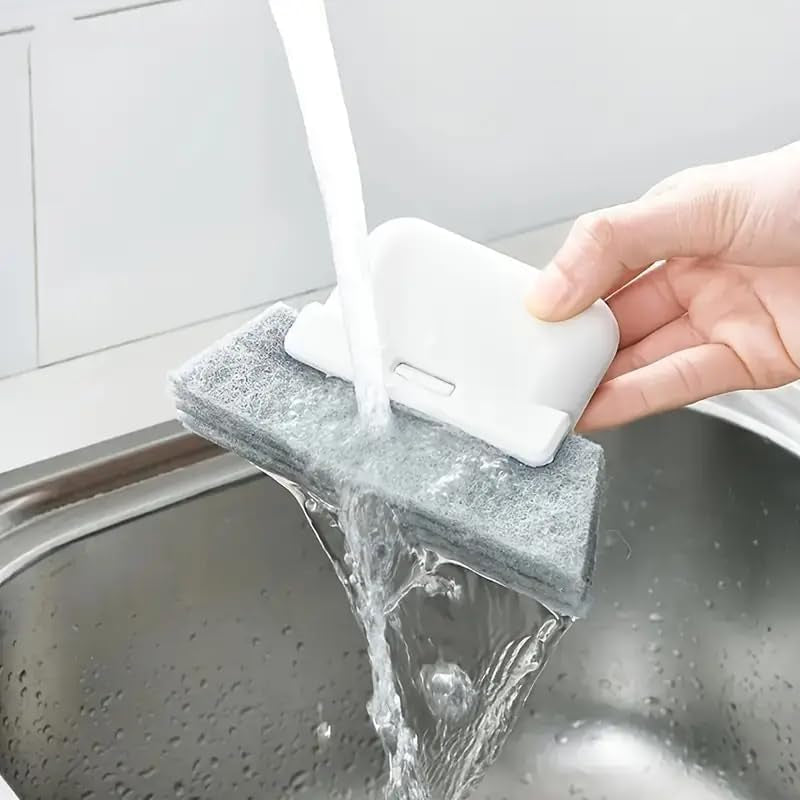 2-In-1 Groove Cleaning Brush Handheld Window Sill Sliding Door Track Gap Cleaning Brush Home Cleaning Tool
