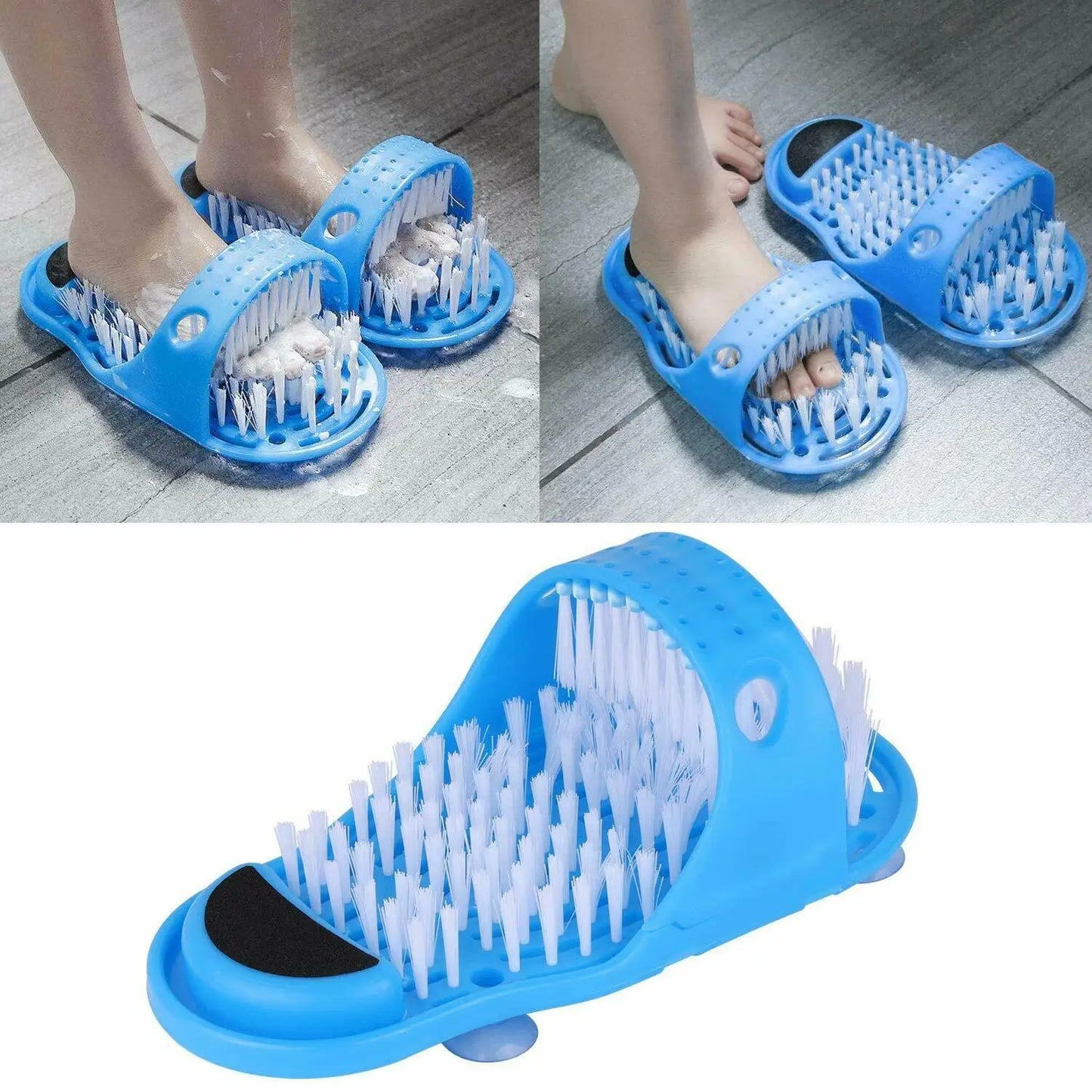 New Shower Foot Scrubber Massager Cleaner Spa Exfoliating Washer Wash Foot Repair Slippers Bathroom Brushes Remove Dead Skin