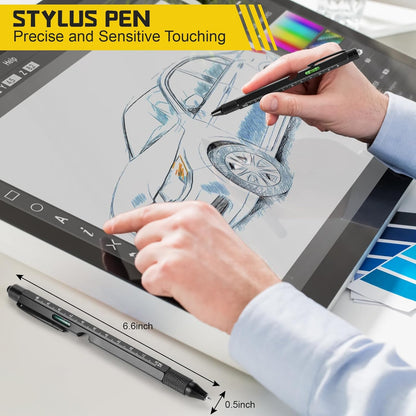 Fathers Day Dad Gifts from Daughter Son Wife,  9-In-1 Multitool Pen with LED Light, Gifts for Husband Dad Grandpa, Cool Birthday Gadgets for Men