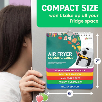 Air Fryer Cheat Sheet Magnets Cooking Guide Booklet - Air Fryer Cookbooks, Air Fryer Liners - Air Fryers Kitchen Gifts Gadgets 2026 - Air Fryer Accessories, Kitchen Gadgets Gifts for Mom Wife Grandma