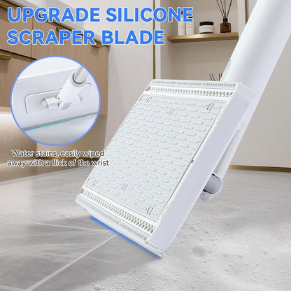 2026 New Upgraded Sweep & Mop Kit - Compatible with Swiffer Pads, Shark Teeth Snap Grip Mini Mop, Durable Hardwood Flooring, Marble Cleaning Tools, Home and Kitchen Essentials,With 11 Reuse Dry Cloths
