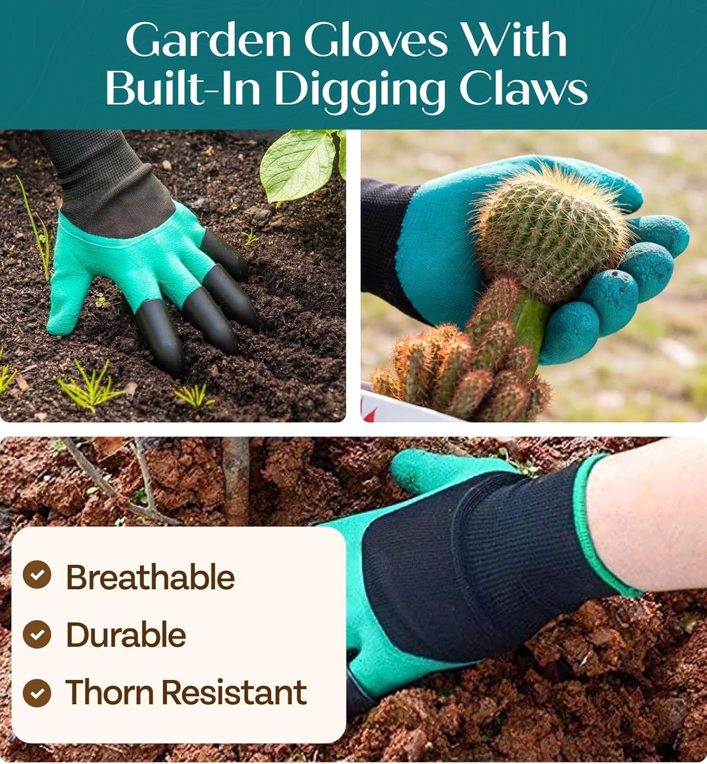 Heavy Duty Gardening Tools - Gardening Gifts for Women, Men, Mom, Dad - Durable, Ergonomic Garden Tools Set