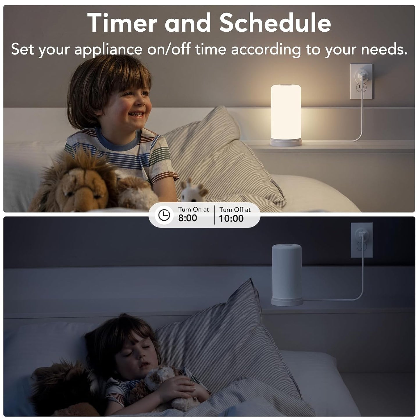 Smart Plug, Wifi Outlet Works with Alexa & Google Home, Smart Home Socket with Remote Control & Timer Function, 2.4Ghz Wifi Only, 4 Packs