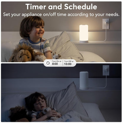 Smart Plug, Wifi Outlet Works with Alexa & Google Home, Smart Home Socket with Remote Control & Timer Function, 2.4Ghz Wifi Only, 4 Packs