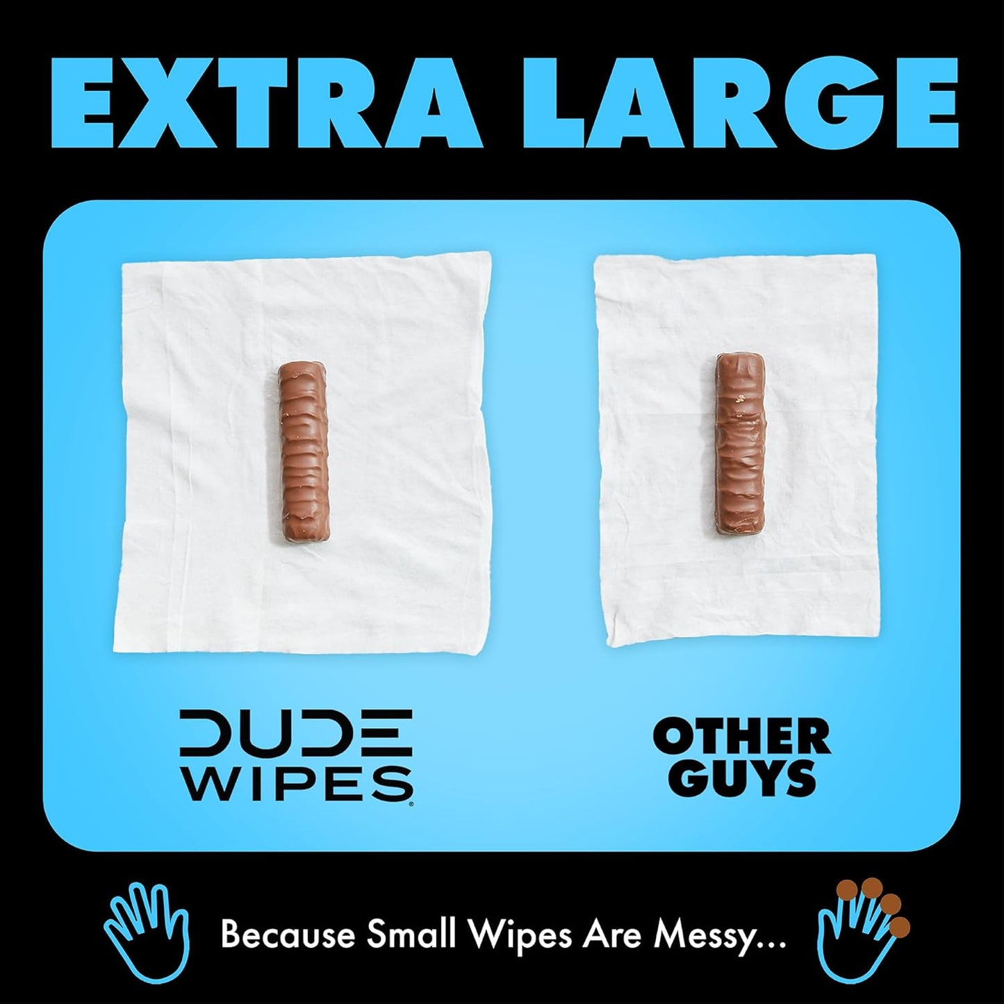 Wipes Unscented Flushable Wipes - Extra-Large Adult Wet Wipes for Sensitive Skin - 6 Pack (288 Count) - Infused with Vitamin E and Aloe - Septic and Sewer Safe