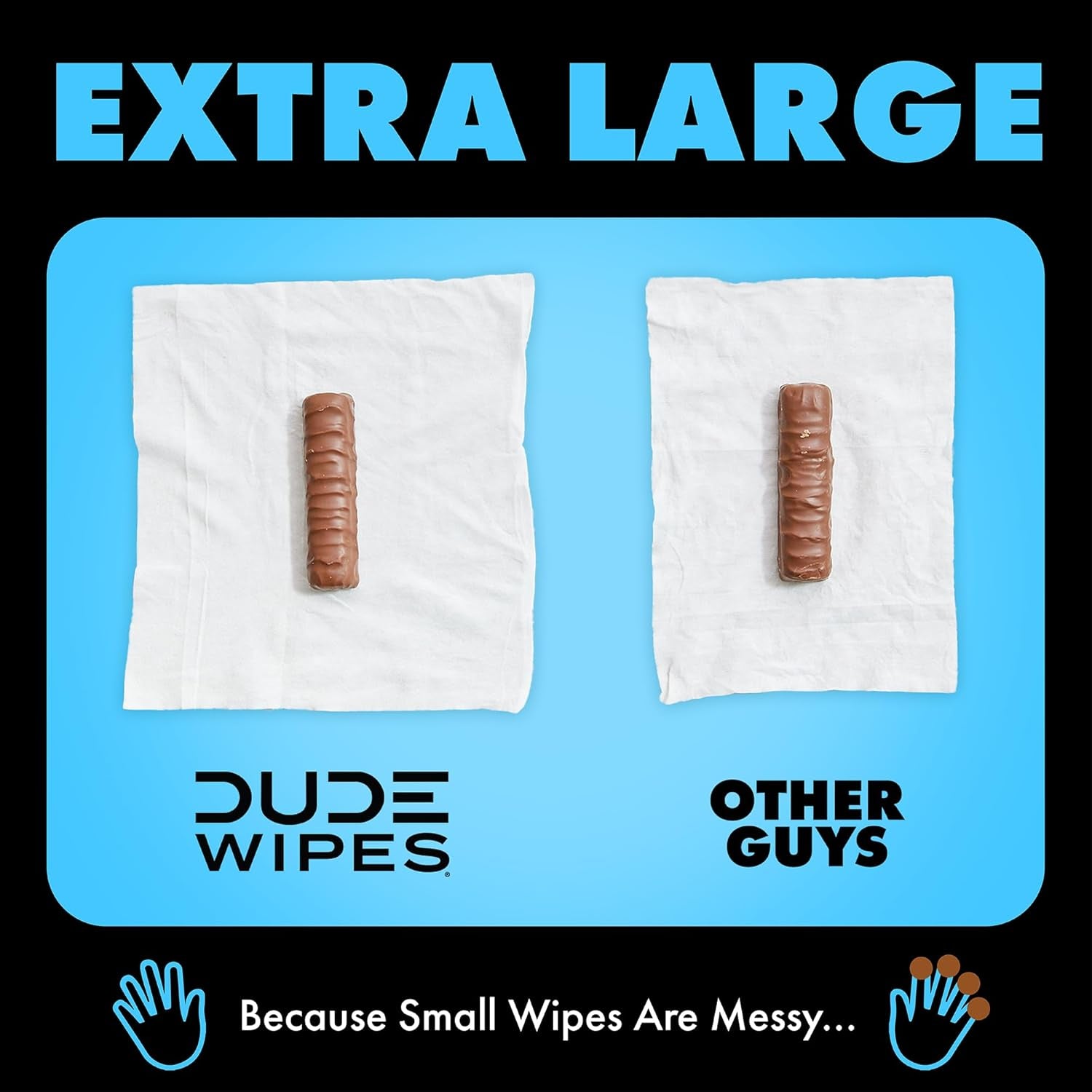 Wipes Unscented Flushable Wipes - Extra-Large Adult Wet Wipes for Sensitive Skin - 6 Pack (288 Count) - Infused with Vitamin E and Aloe - Septic and Sewer Safe