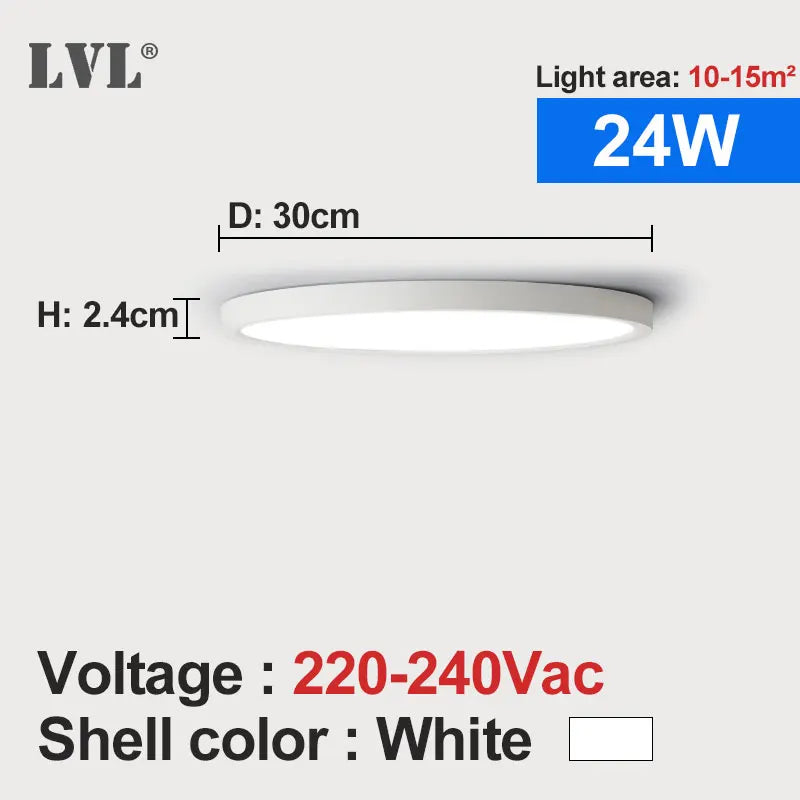LED Downlight 12W 18W 24W 32W 24W Modern Surface Mounted Downlights For Living room Kitchen Bedroom Bathroom Lamp