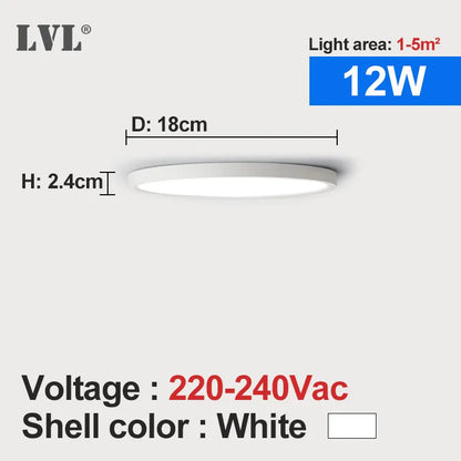 LED Downlight 12W 18W 24W 32W 24W Modern Surface Mounted Downlights For Living room Kitchen Bedroom Bathroom Lamp