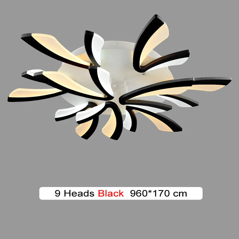 Modern Chandelier Smart Led Minimalist Dining Living Study Room Decor Branch Ceiling Lamp Hotel Indoor Lighting AC90-260 Fixture