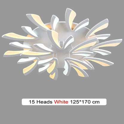 Modern Chandelier Smart Led Minimalist Dining Living Study Room Decor Branch Ceiling Lamp Hotel Indoor Lighting AC90-260 Fixture