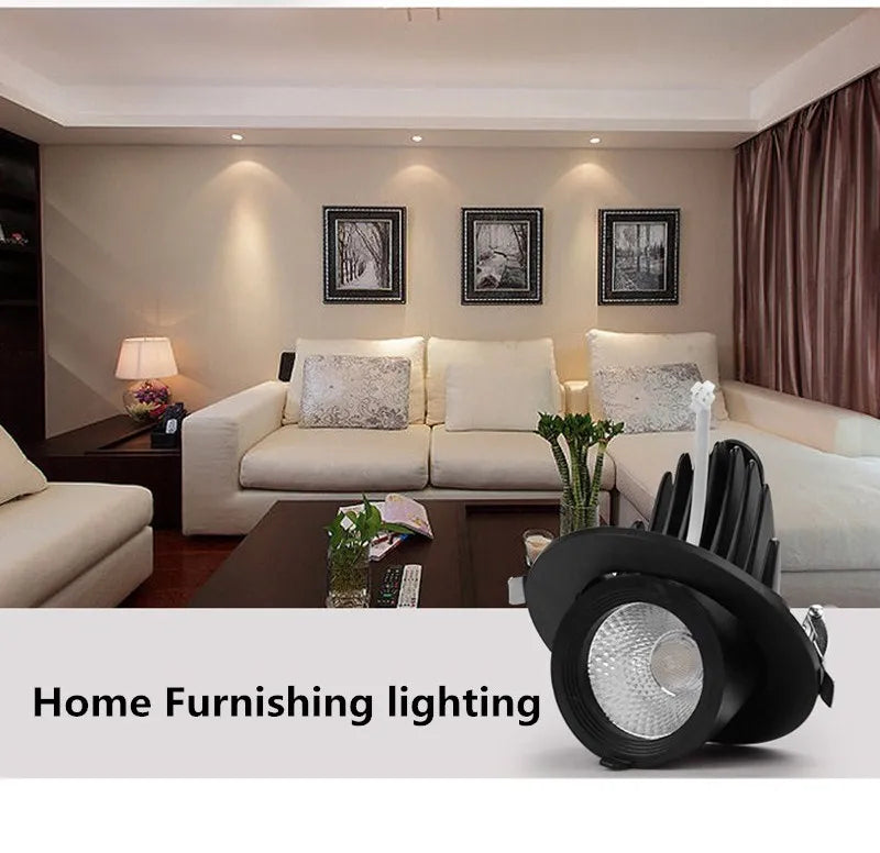 Led downlight light 5W 7W 10W 12W 20W 30W Recessed led light 360 degree rotatable Ceiling Spot Light ceiling recessed Lights