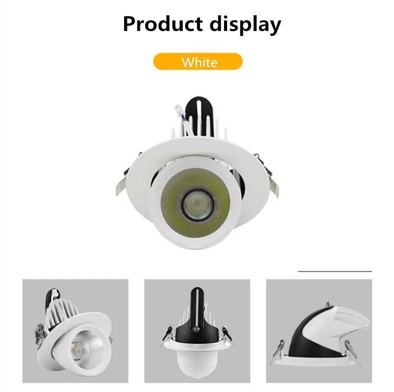 Led downlight light 5W 7W 10W 12W 20W 30W Recessed led light 360 degree rotatable Ceiling Spot Light ceiling recessed Lights