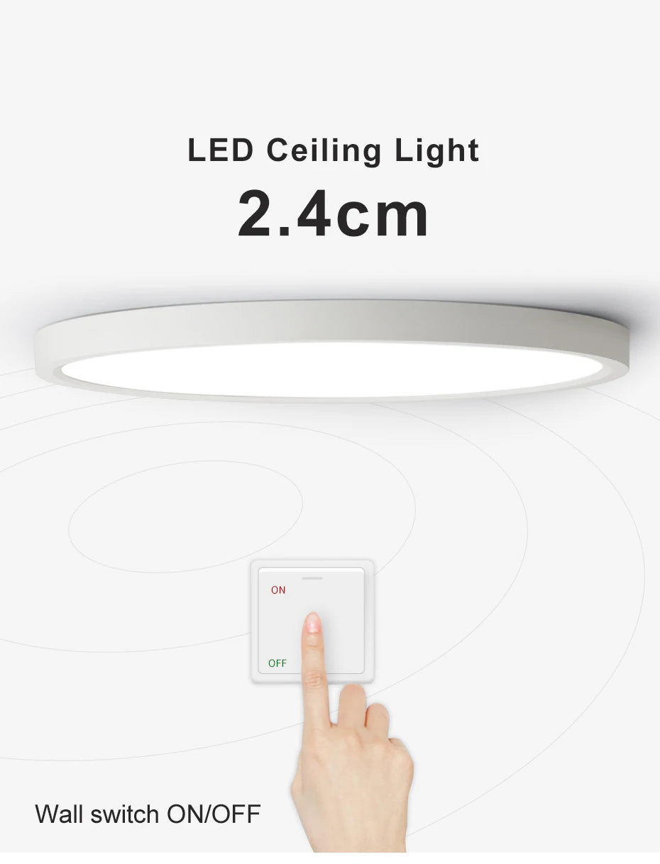 LED Downlight 12W 18W 24W 32W 24W Modern Surface Mounted Downlights For Living room Kitchen Bedroom Bathroom Lamp