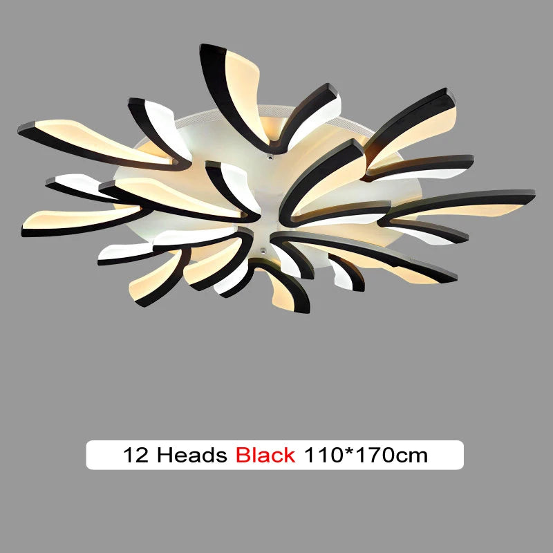 Modern Chandelier Smart Led Minimalist Dining Living Study Room Decor Branch Ceiling Lamp Hotel Indoor Lighting AC90-260 Fixture