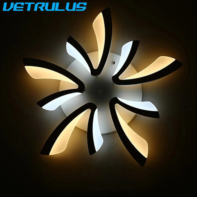 Modern Chandelier Smart Led Minimalist Dining Living Study Room Decor Branch Ceiling Lamp Hotel Indoor Lighting AC90-260 Fixture