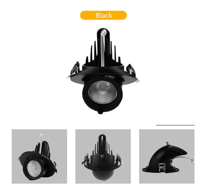 Led downlight light 5W 7W 10W 12W 20W 30W Recessed led light 360 degree rotatable Ceiling Spot Light ceiling recessed Lights