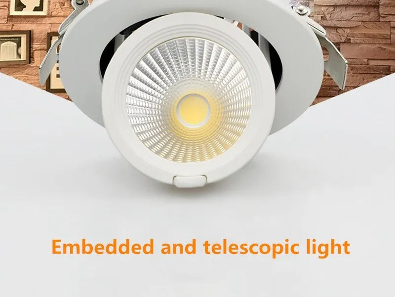Led downlight light 5W 7W 10W 12W 20W 30W Recessed led light 360 degree rotatable Ceiling Spot Light ceiling recessed Lights
