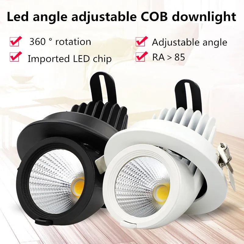 Led downlight light 5W 7W 10W 12W 20W 30W Recessed led light 360 degree rotatable Ceiling Spot Light ceiling recessed Lights