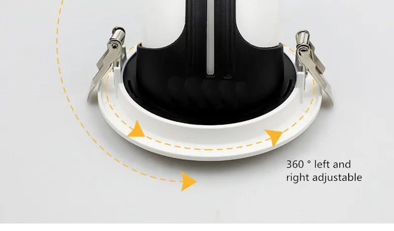 Led downlight light 5W 7W 10W 12W 20W 30W Recessed led light 360 degree rotatable Ceiling Spot Light ceiling recessed Lights