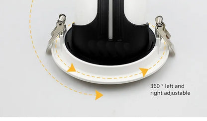Led downlight light 5W 7W 10W 12W 20W 30W Recessed led light 360 degree rotatable Ceiling Spot Light ceiling recessed Lights