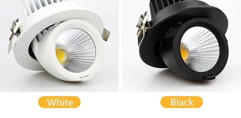 Led downlight light 5W 7W 10W 12W 20W 30W Recessed led light 360 degree rotatable Ceiling Spot Light ceiling recessed Lights